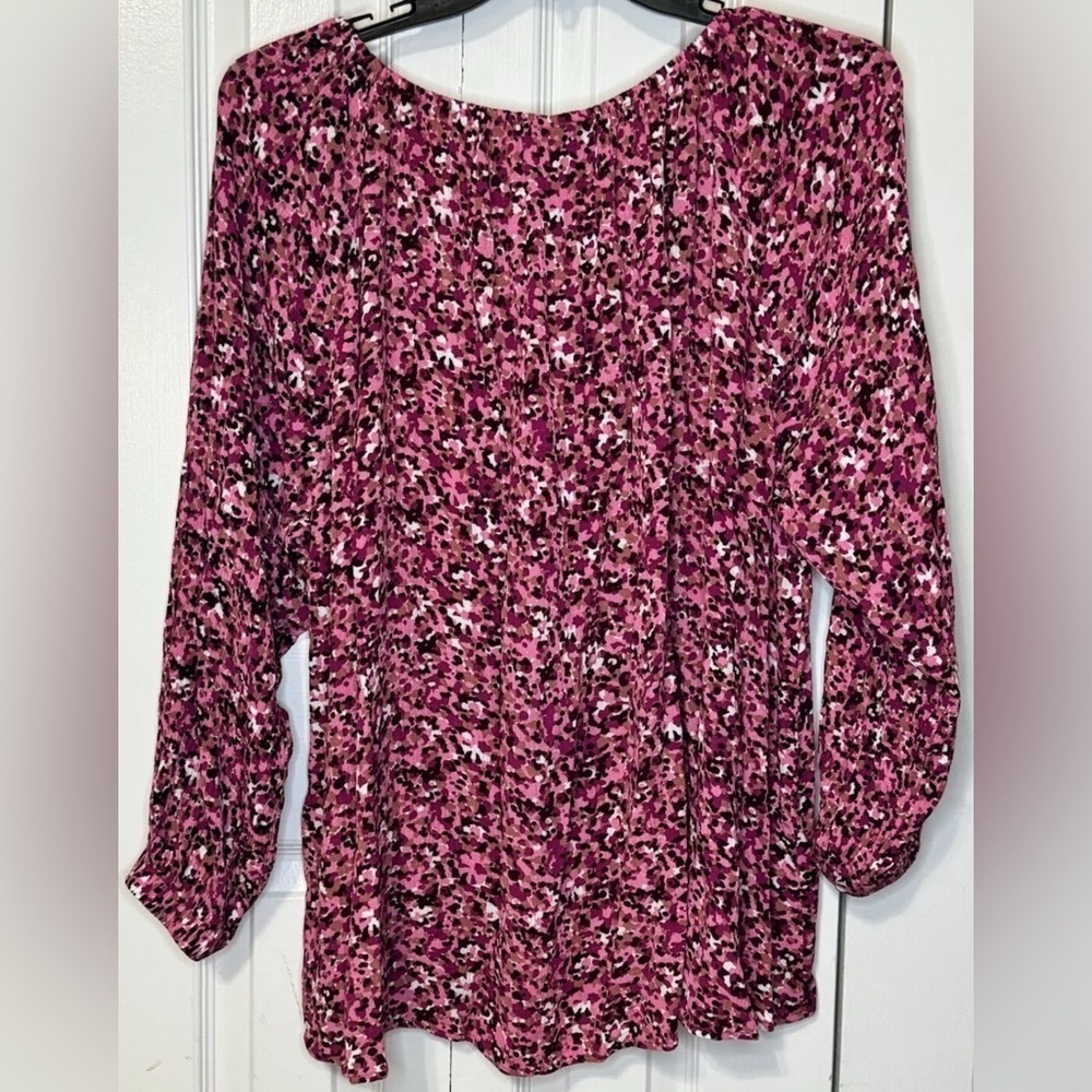 Floral Pink Women's Top - Picture 2 of 3
